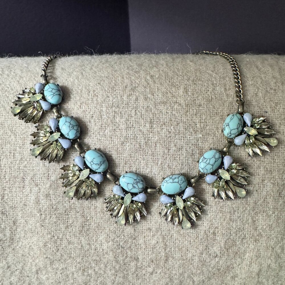 Bauble Bar Turquoise Bib necklace